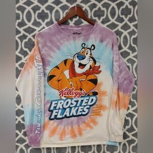 Kellogg's Tony The Tiger Frosted Flakes Tie-Dye Shirt, Medium